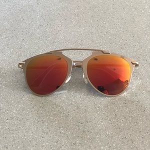 AQS mirrored aviator sunglasses